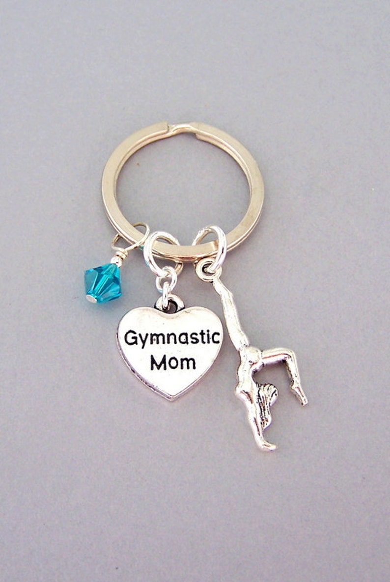 Gymnastics Mom Keyring Personalized Gymnastics Mom Key Ring Etsy
