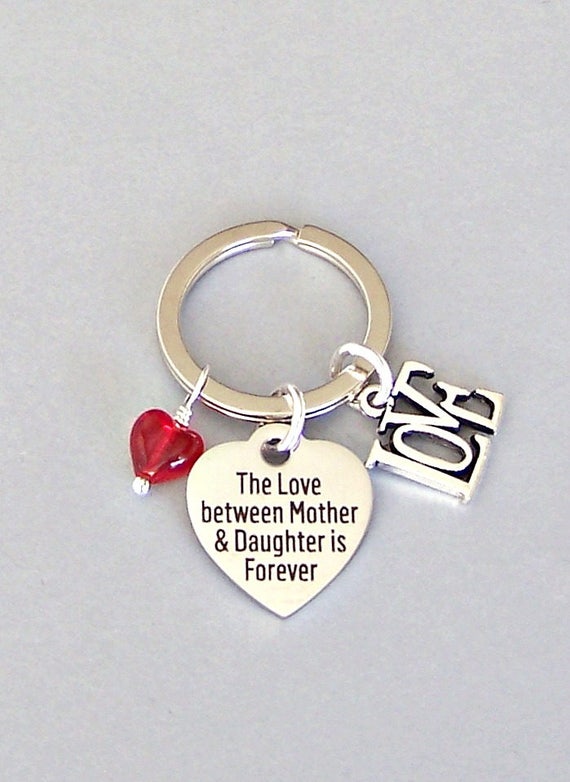 Mother and Daughter Keyring, Gift for Mom, Gift for Daughter, Love