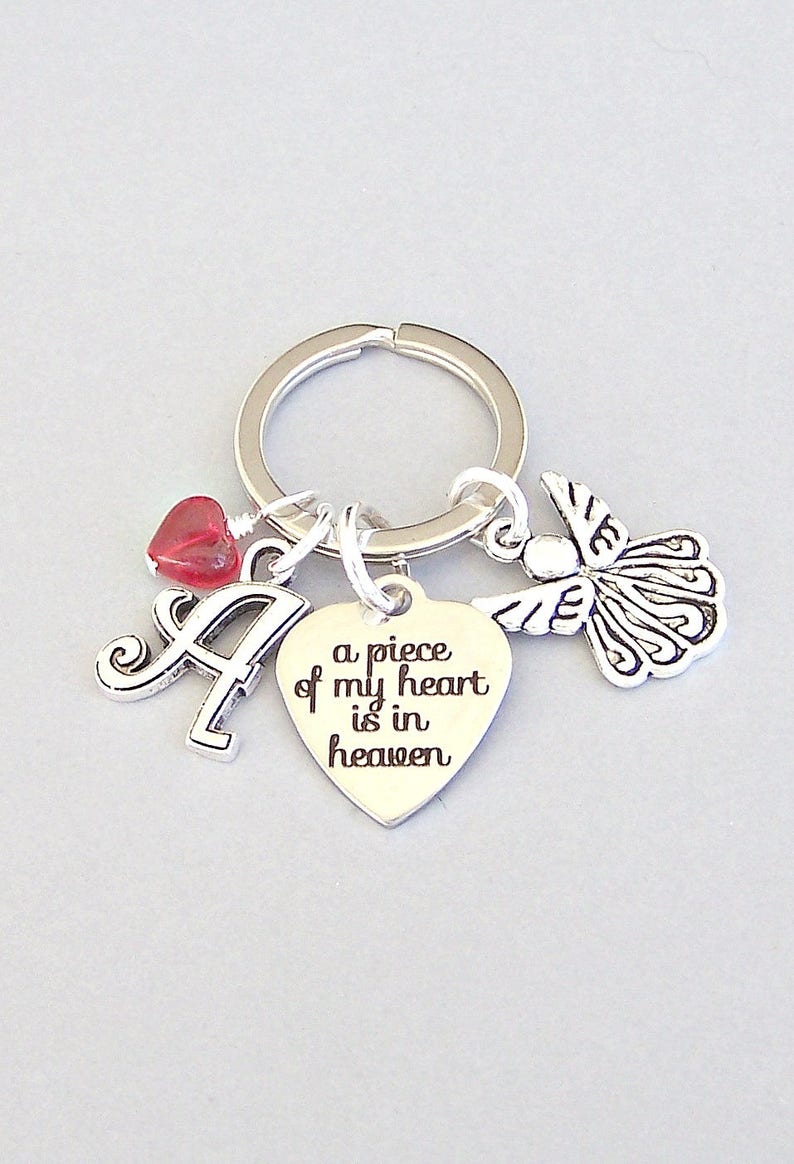 Personalized Memorial Keyring, Loss of Loved One Keychain, Remembrance ...