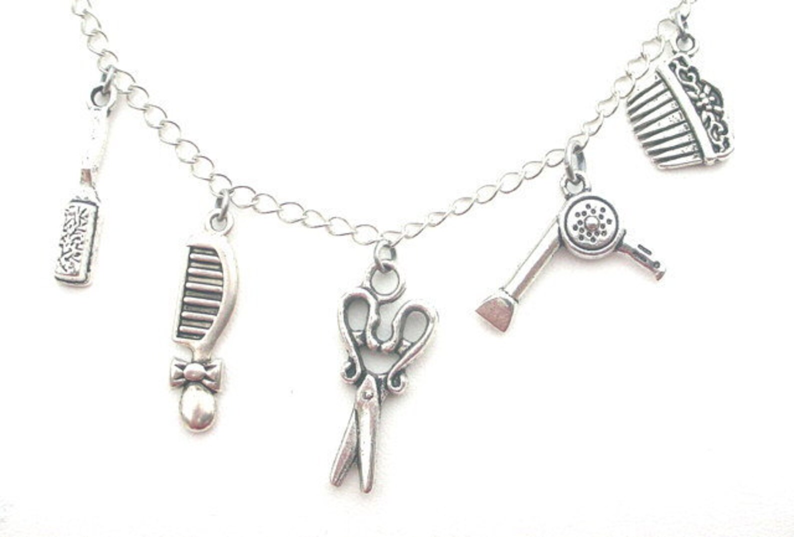 Hair Stylist Necklace or Bracelet Hairdresser Charm Necklace Etsy