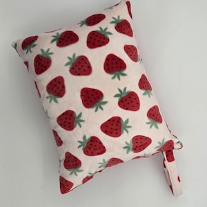 Custom Made Double Minky Print Travel Pillow for Kids. Flannel pillow, Cotton 12 x 16