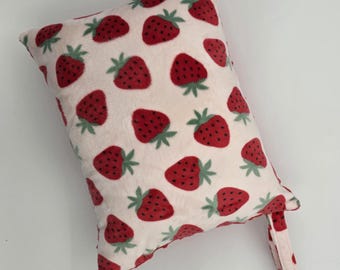 Personalisiertes Minky Kinderreisekissen, personalisiertes Namenskissen (12x16)