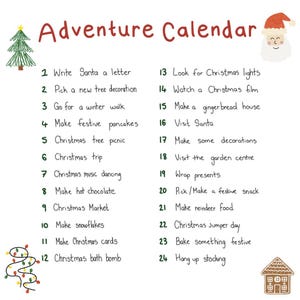Adventure Advent Calendar Etsy