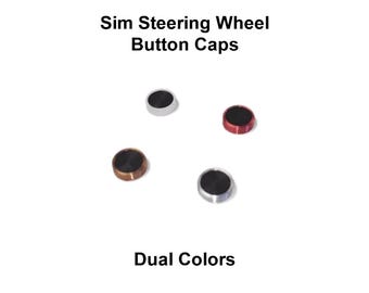 Button Caps for Fanatec Wheels (dual-color, package of 3).