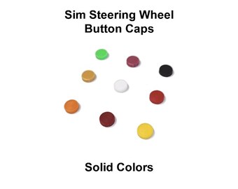 Button Caps for Fanatec Wheels (solid colors, package of 3).