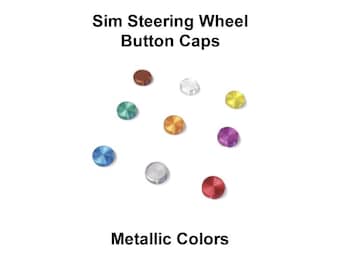 Button Caps for Fanatec Wheels (metallic, package of 3).