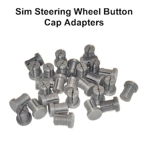 Button cap adapters for Fanatec steering wheels (package of 5)