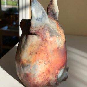 pit fired pig, ceramic pig, pet pig image 4