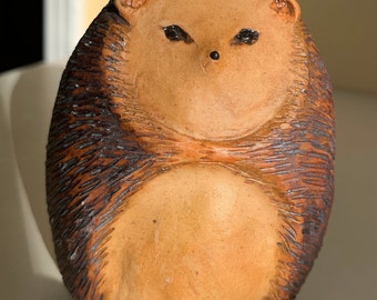 chubby hedgehog, ceramic hedgehog