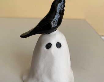 wee ghostie and crow friend