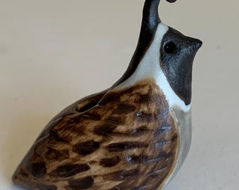 porcelain quail cake topper birthday candle holder