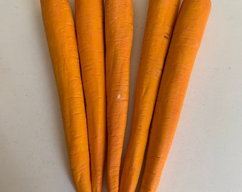 5 super realistic porcelain carrots