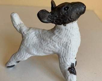 sassy spring lamb porcelain sculpture