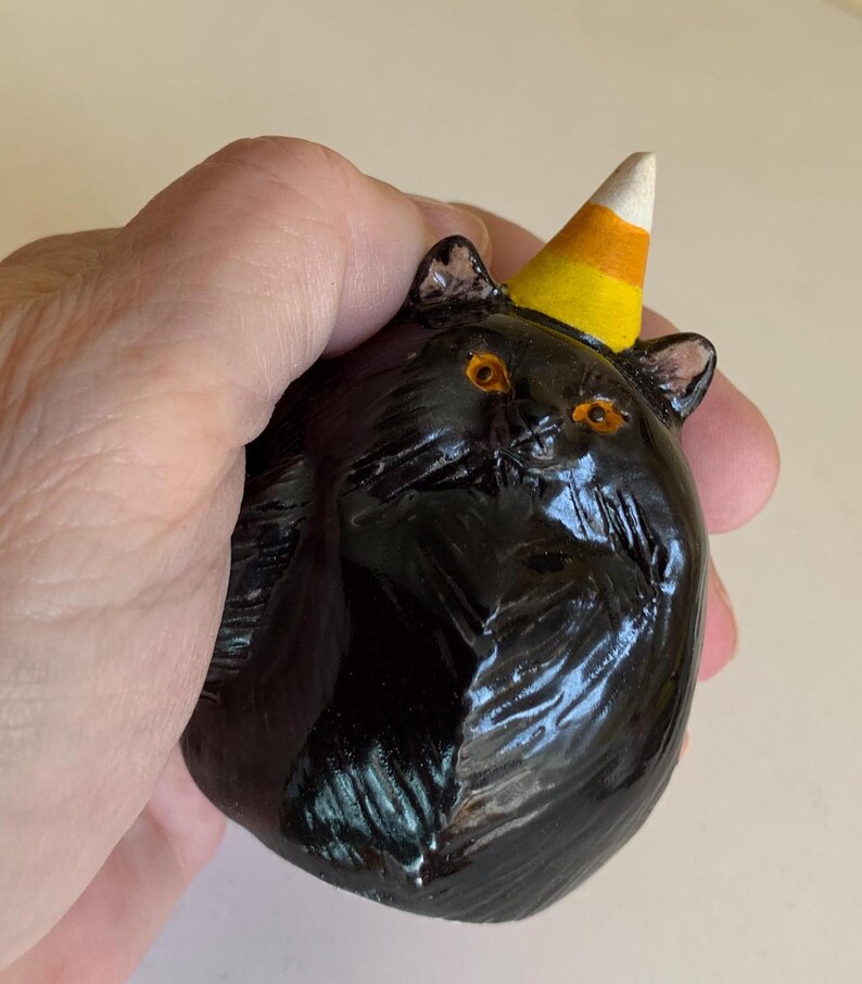 Party Cat With Candy Corn Hat Etsy