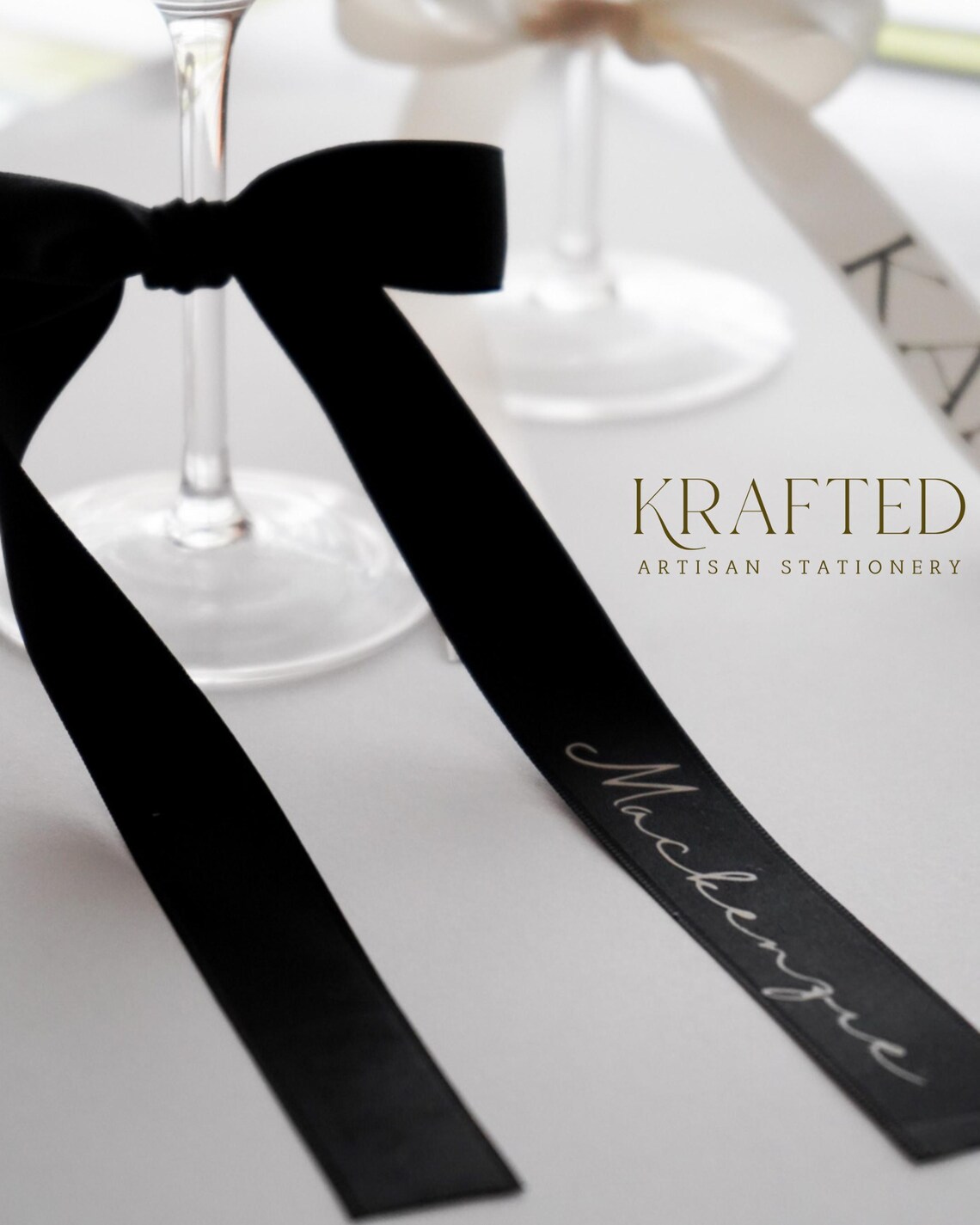 Name Tag Riben Ribbon Name Place Tag | Personalized Drink Tags | Bow Place Cards - Etsy