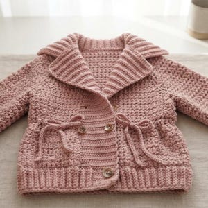 Modèle de manteau au crochet pour enfant, Modèle de manteau au crochet pour bébé, Manteau au crochet pour tout-petit,