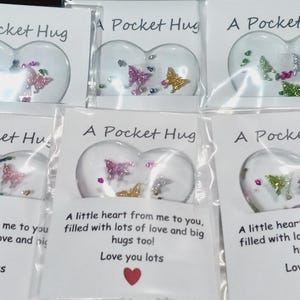 Handcrafted Resin Pocket Heart: Keepsake Gift
