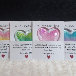 Handcrafted Resin Pocket Heart: Keepsake Gift