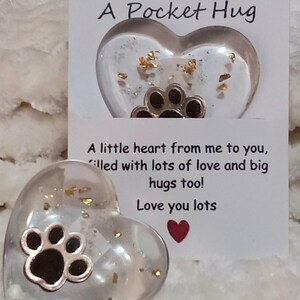 Handcrafted Resin Pocket Heart: Love & Encouragement Gift