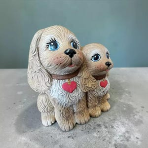 Big Eye Dog Figurine - Etsy