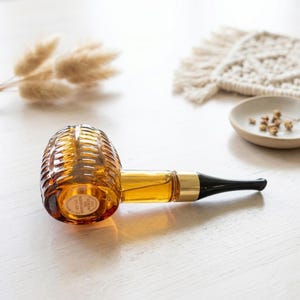 Avon After Shave Vintage Men Grooming, Wild Country Corncob Amber Glass Bottle