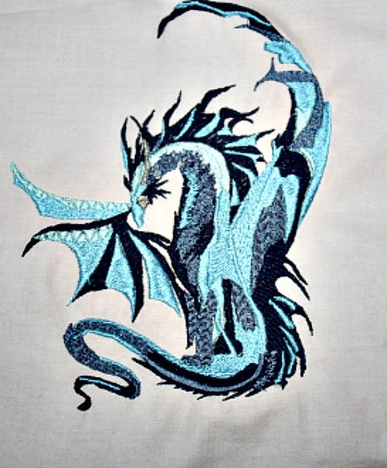 Dragon machine jessecmault design 5x7 hoop  etsy