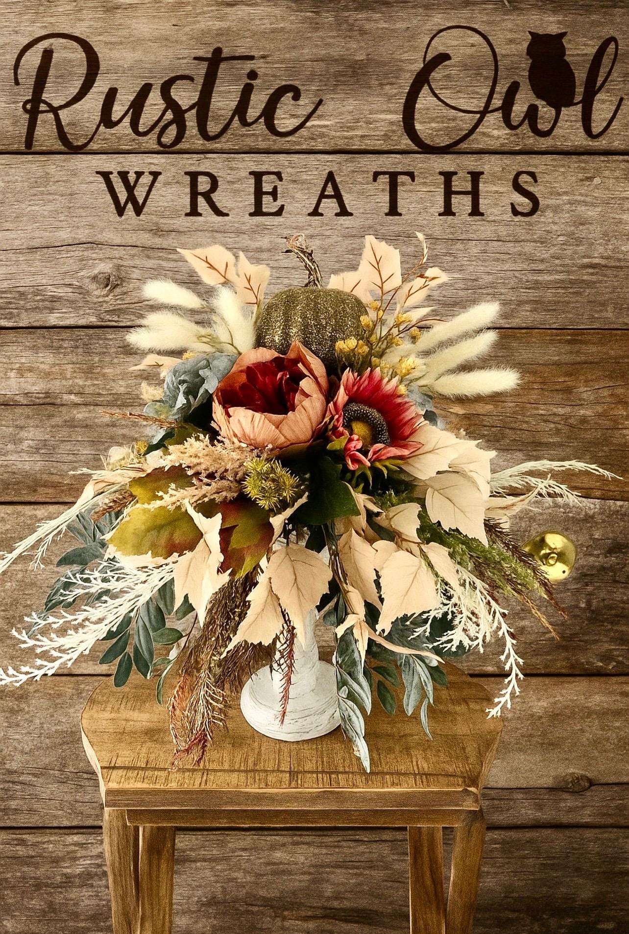 Fall Floral Candelabra Centerpiece