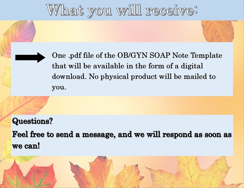 OB/GYN SOAP Note Template - Etsy