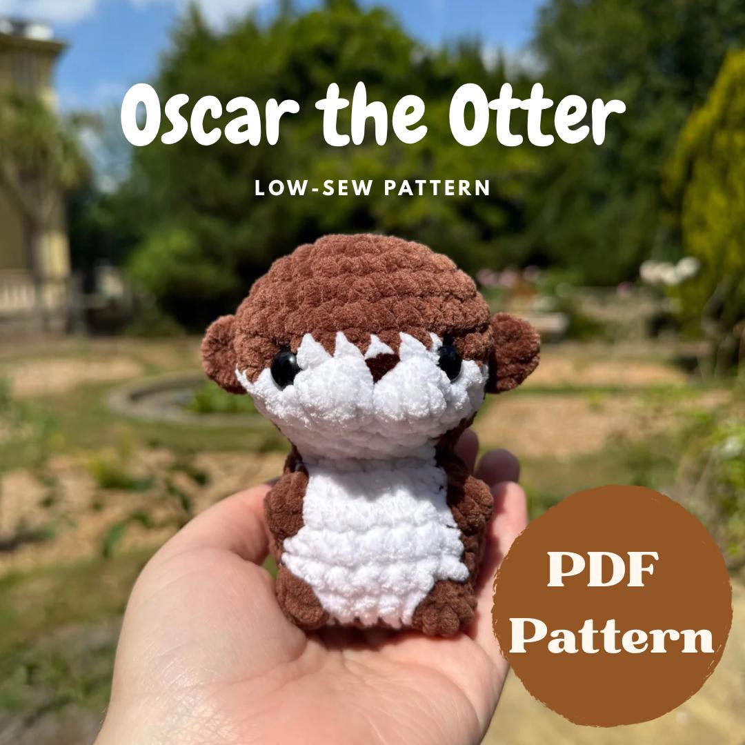 39 Otter Crochet Patterns for Cute Gifts, Nursery Decor, and Pocket-Sized Amigurumi 14 Oscar the Otter Crochet Pattern: Low-Sew Amigurumi