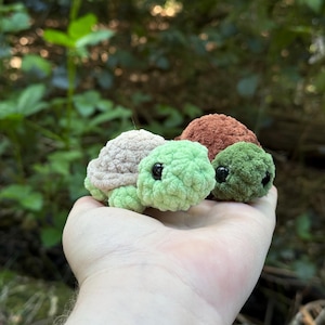Gehaakte schildpad knuffel | Schattige knuffel | Kleine knuffel | Amigurumi