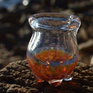 Cauldron in A. Purple - Handblown Glass