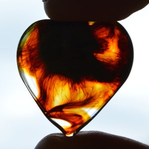 Exquisita púa de guitarra con forma de panal verde exótico - Vidrio hecho a mano