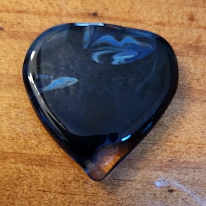 Guitar Pick Blue Moon - Handmade Glass