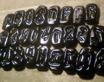 Custom Full Set of Runes - Handblown Glass - Made to Order