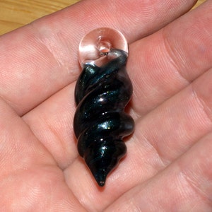Exquisite Twisted Sparkly Pendant - Handblown Glass