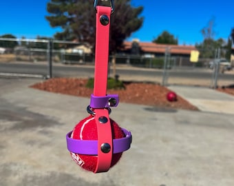 Custom 5/8" Biothane Ball Holder - Waterproof, Vegan, Adjustable