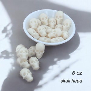 Mini Skull Heads Wax Melts, Soy Wax Melts, Eco-Friendly, Home Fragrance, Long-Lasting Wax melts, Scented Wax Melts.