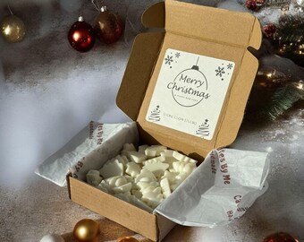 Cera de soja derretida com aroma de árvore de Natal: fragrância ecológica para casa