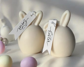 Minimal Bunny Soy Wax Candle | Scented Handmade Easter Candle | Cute Rabbit Decor | Spring Home Decor | Gift Idea