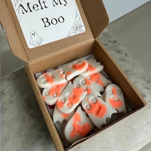 Mini Ghosts Wax Melts, Soy Wax Melts, Eco-Friendly, Home Fragrance, Long-Lasting Wax melts, Scented Wax Melts.