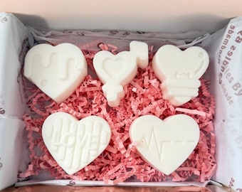 Valentine's Day Hearts Soy Wax Melts with Fragrance Oils, 5oz.
