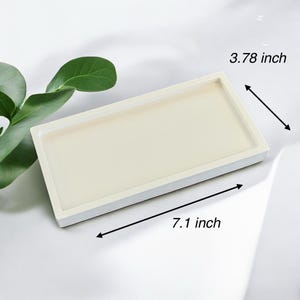 Handgjord betongunderläggsbricka, elegant vit dekor