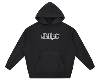 Ätherischer übergroßer Boxy Fit Fleece-Kapuzenpullover