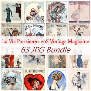 20S La Vie Parisienne antieke mode tijdschriftvoorbladen posters decor junk dagboek scrapbooking vintage dame 63 JPG