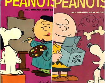 Retro Peanuts Friends Snoopy Dog Poster Charlie Brown Antique