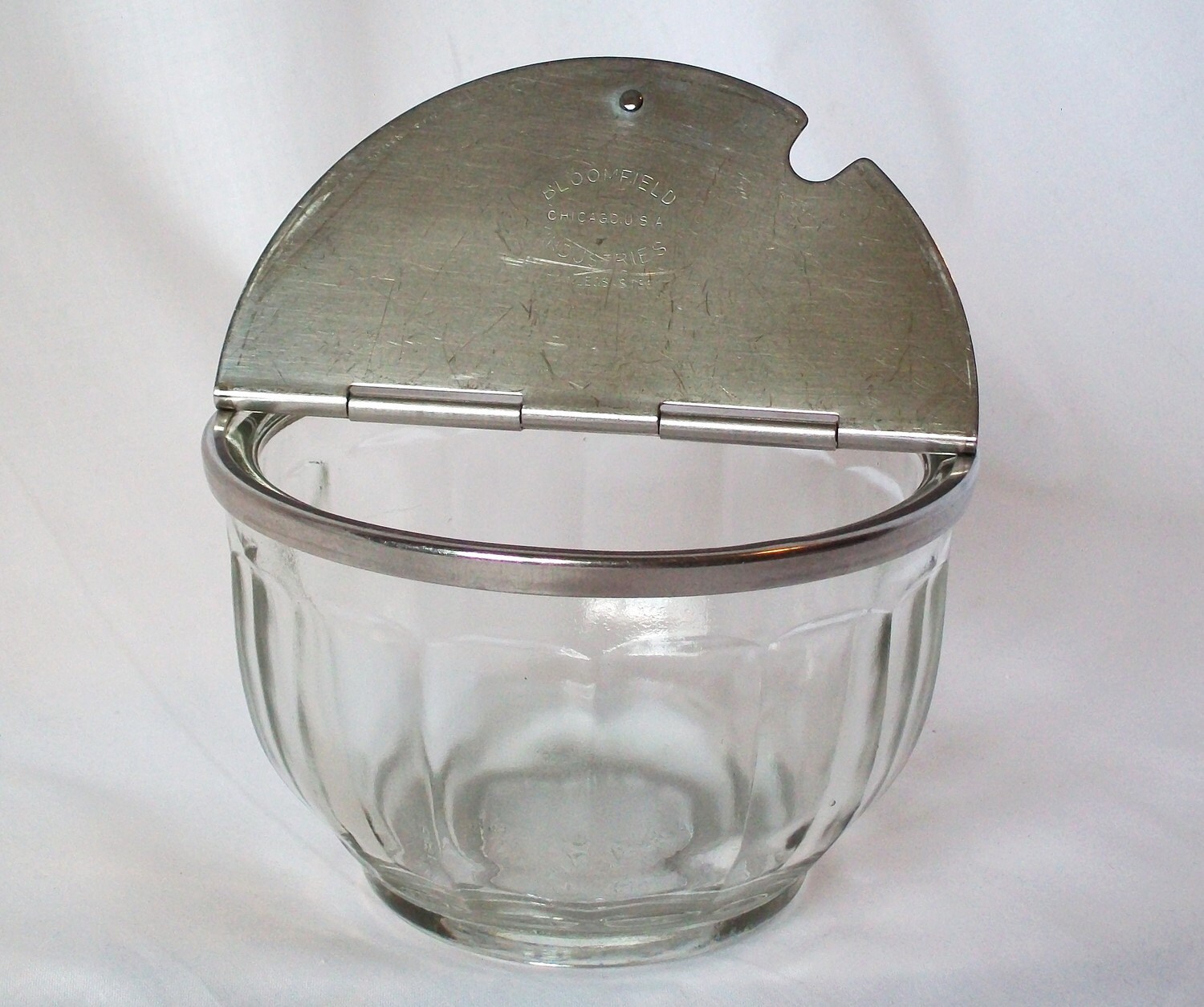 Glass Sugar Bowl Metal Lid Cafe Restaurantware Diner Etsy