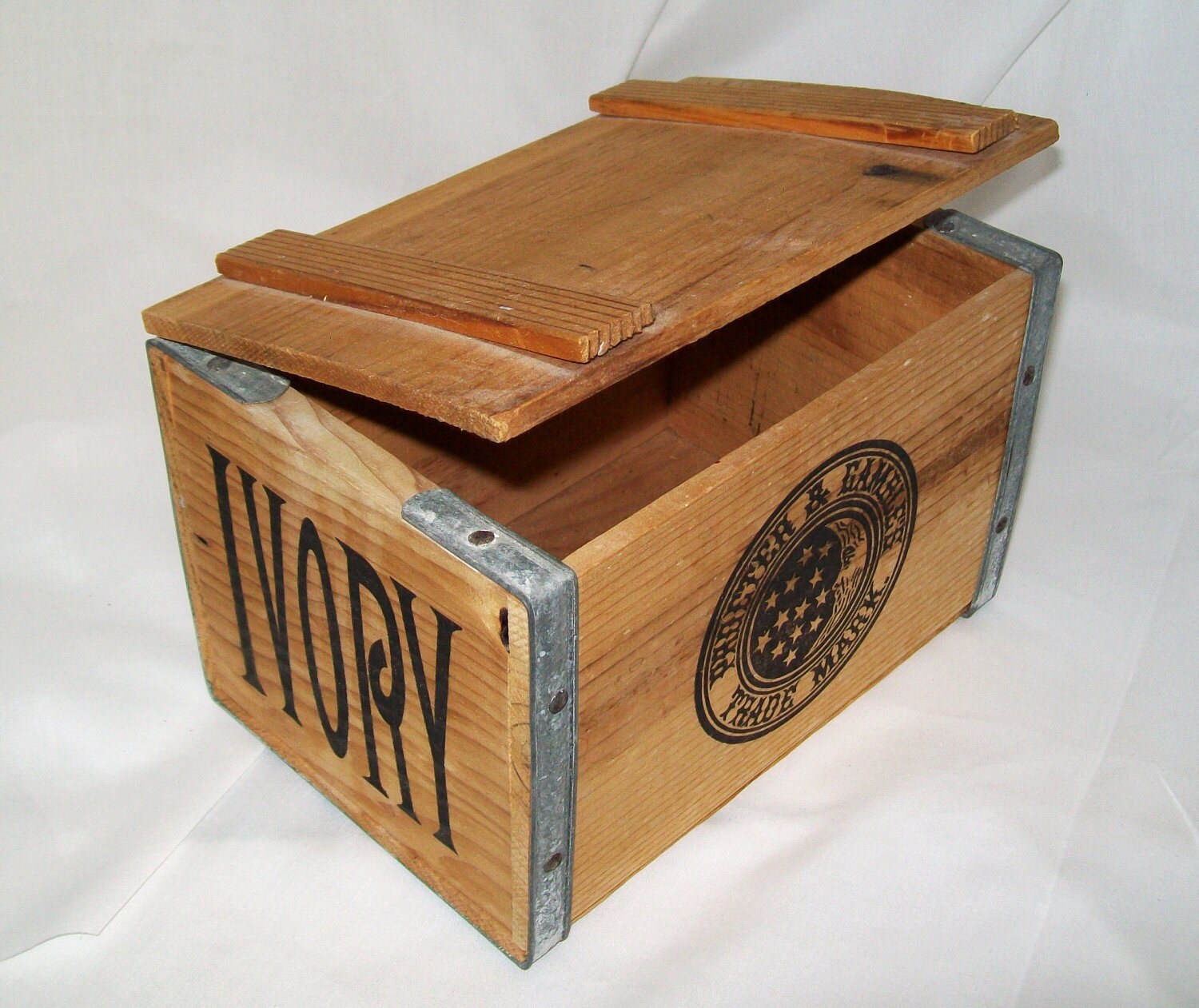 Vintage Ivory Soap Wooden Box Advertisement Crate Etsy