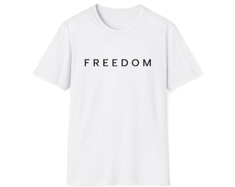 Freedom Graphic Tee, Patriotic Unisex Softstyle T-Shirt