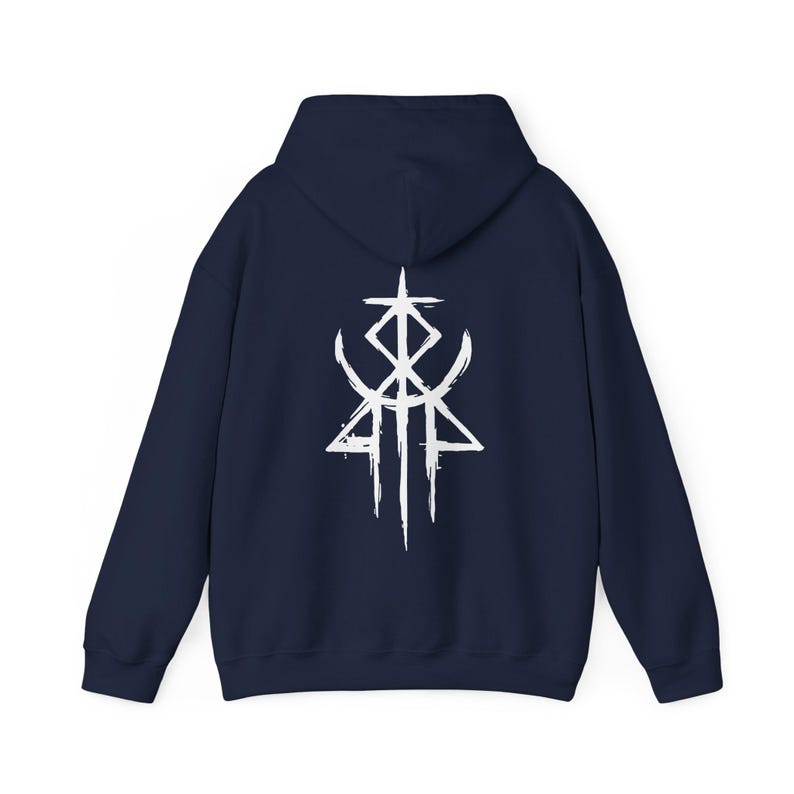 Lorna Shore 'Immortal' Album Hoodie - Metal Music Unisex Sweatshirt Navy