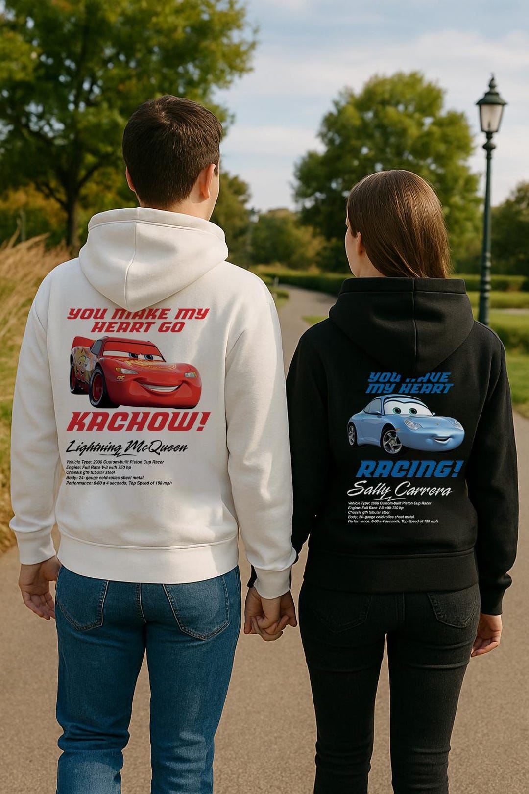 Cars Matching Hoodies Mcqueen & Sally Couple Sweatshirts You Make My — free download